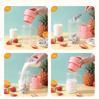 Portable Electric Mini Juicer Cup with Straw