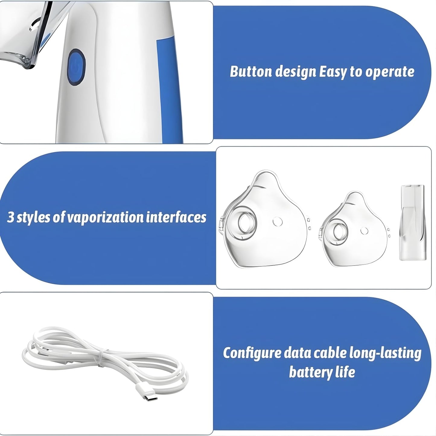 Portable Mesh Nebulizer Inhaler
