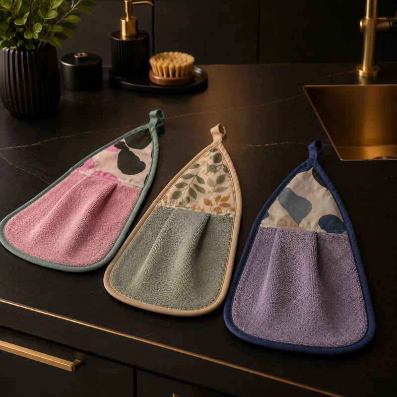 Hanging Kitchen Cleaning Towel – Ultra Absorbent Quick-Dry Hand Towel – close-up detail