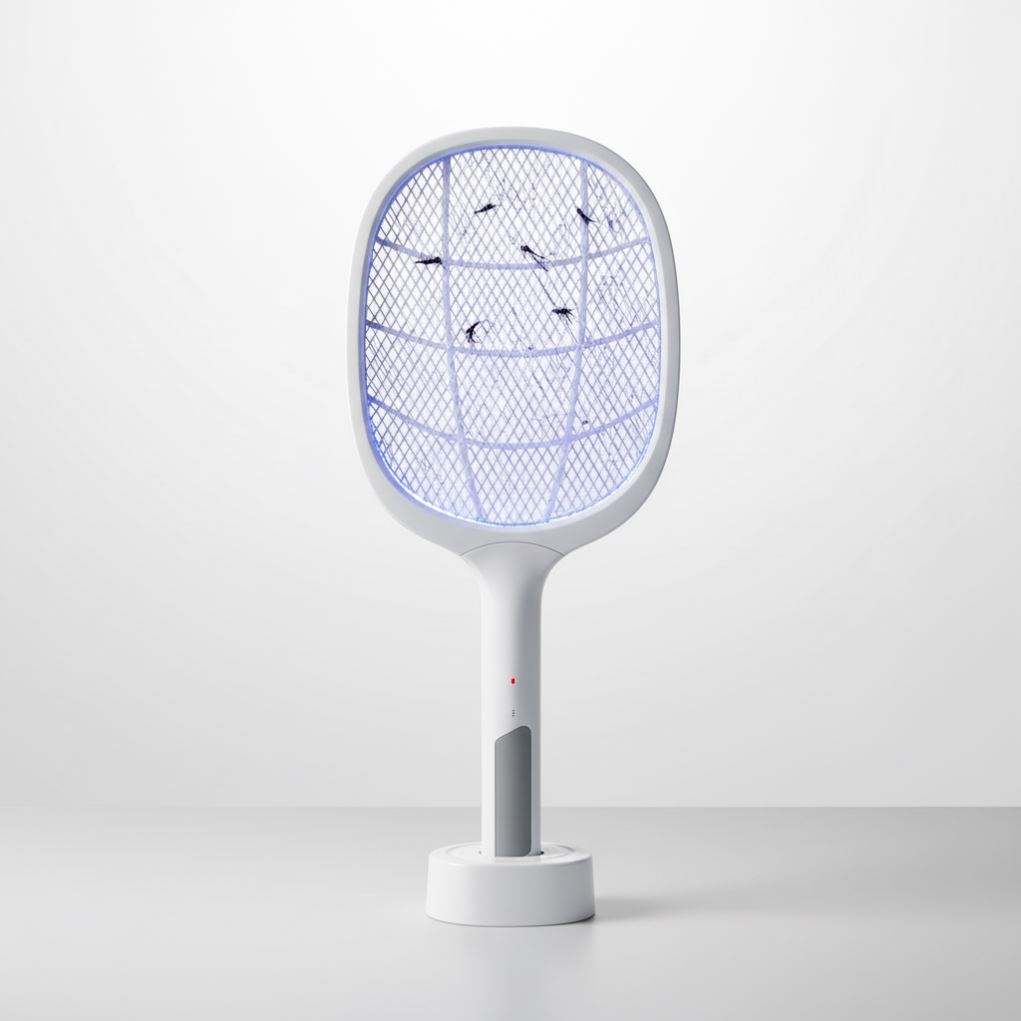 Rechargeable Electric Mosquito Racket USB Bug Zapper UV Light Insect Killer