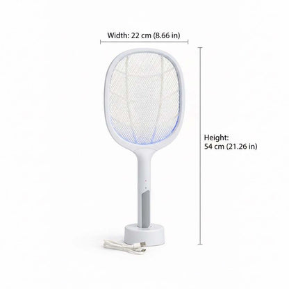 Rechargeable Electric Mosquito Racket USB Bug Zapper UV Light Insect Killer
