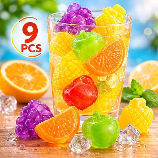 Reusable Fruit-Shaped Ice Cubes Set
