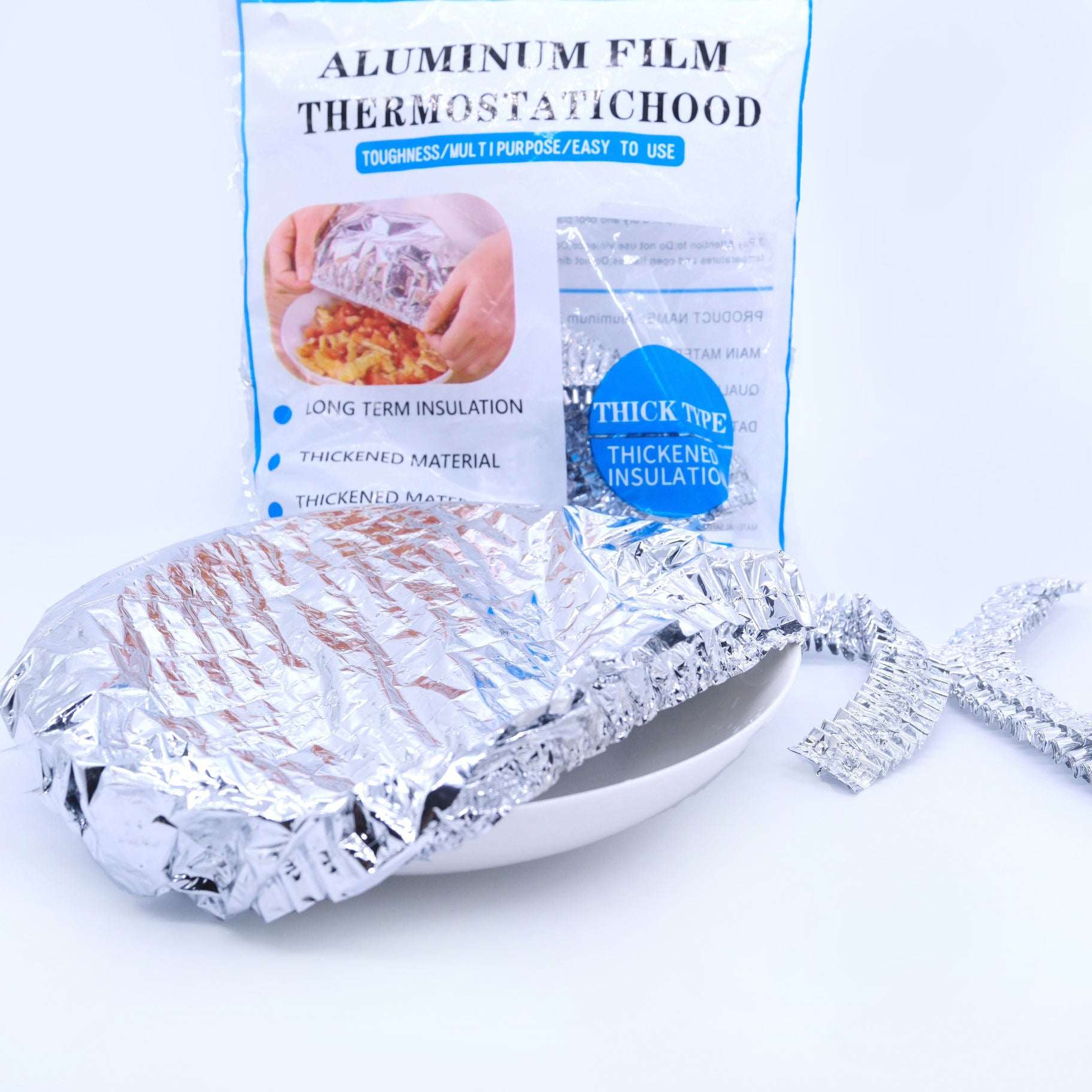 Reusable Aluminum Foil Food Cover Heat Insulation Food Preservation Cover for Kitchen Use