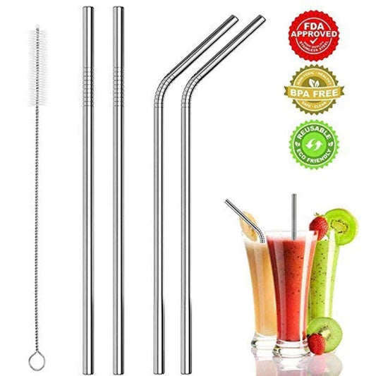 Reusable Stainless Steel Drinking Straw – Eco-Friendly Metal Straw