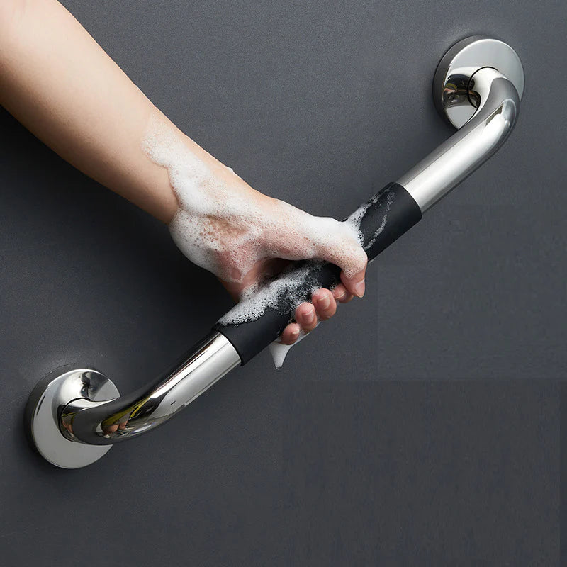 Stainless Steel Bathroom Safety Grab Bar – Anti-Slip Handrail with Grip Sleeve