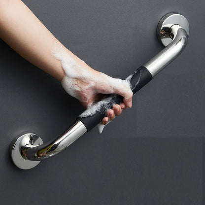 Stainless Steel Bathroom Safety Grab Bar – Anti-Slip Handrail with Grip Sleeve