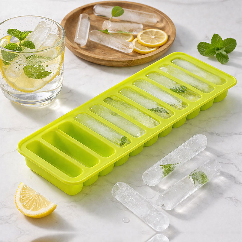 Silicone Ice Cube Tray 10 Grid BPA Free Ice Stick Mold for Bottle Ice Popsicle Tray