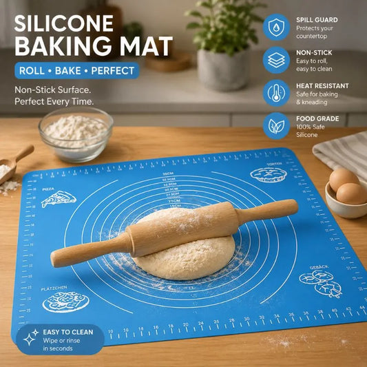 Silicone Baking & Dough Rolling Mat