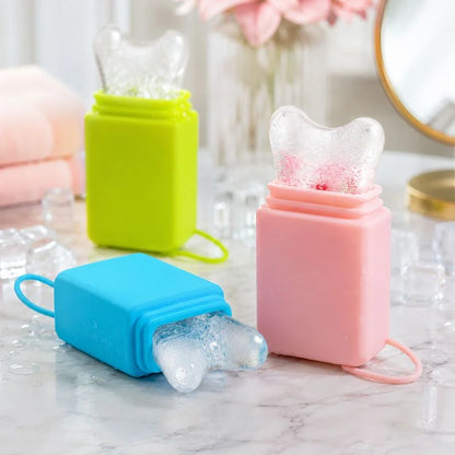 2-Piece Silicone Facial Ice Roller Set – Small & Large Skin Cooling Massagers