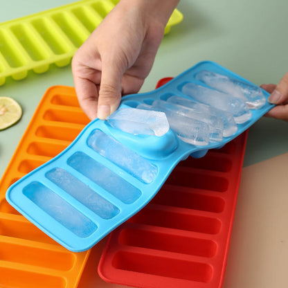 Silicone Ice Cube Tray 10 Grid BPA Free Ice Stick Mold for Bottle Ice Popsicle Tray