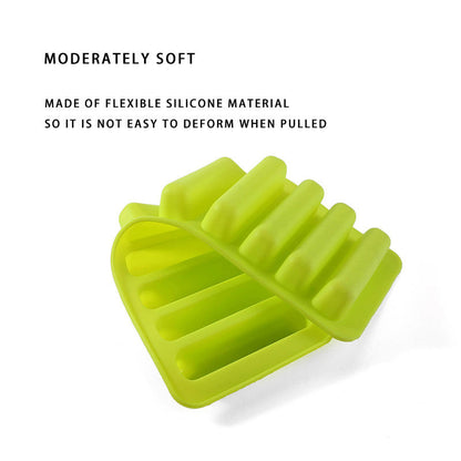 Silicone Ice Cube Tray 10 Grid BPA Free Ice Stick Mold for Bottle Ice Popsicle Tray