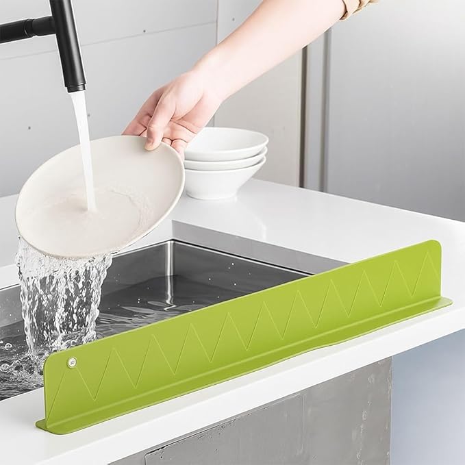 Silicone Sink Splash Guard – Anti-Splash Water Barrier for Kitchen Sink