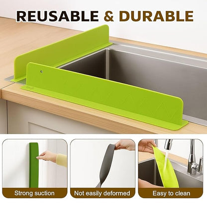 Silicone Sink Splash Guard – Anti-Splash Water Barrier for Kitchen Sink