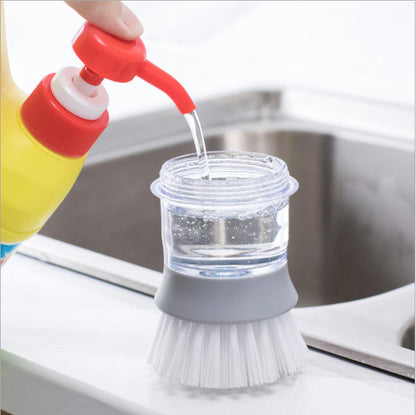 Soap Dispensing Dish Cleaning Brush with Stand