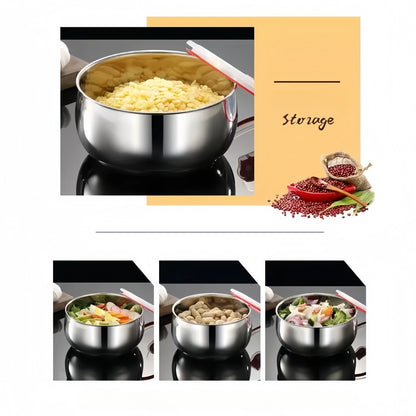 Stainless Steel Food Storage Bowls with Airtight Lids (3 PCS Set)