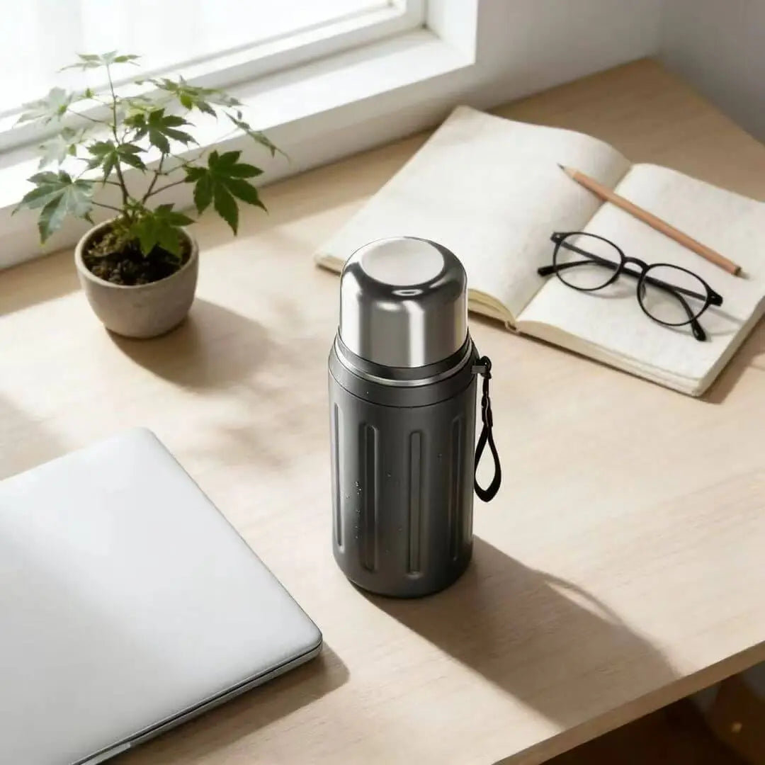 Stainless Steel Vacuum Flask 750ml – Leak-Proof Thermos Bottle for Hot & Cold Drinks