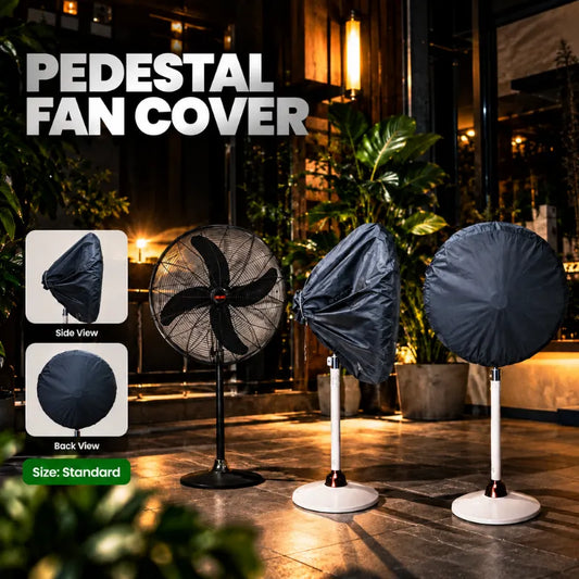 Standard Pedestal Fan Dust Cover Protective Fan Cover for Standing Fans Washable Reusable Dustproof Storage Protector for Home Office Bedroom and Seasonal Fan Storage