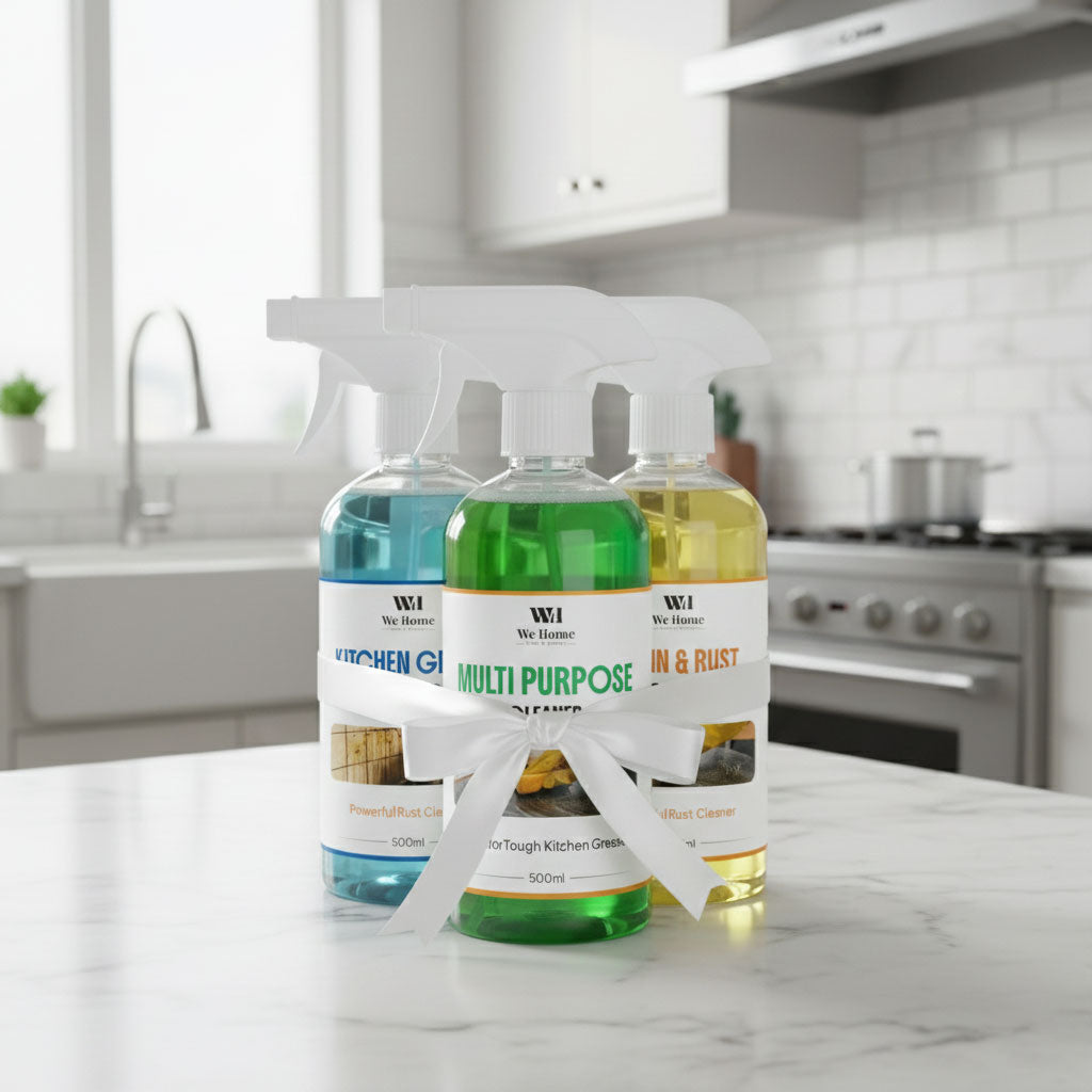 WeHome Complete Kitchen Cleaning Bundle – Grease, Multi-Purpose & Stain Removers